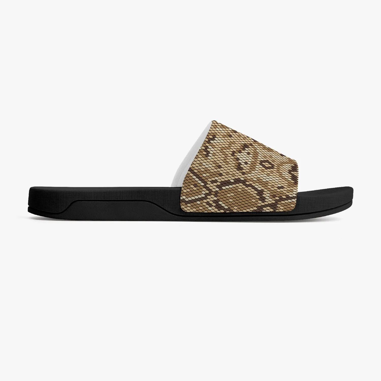 Snakeskin Print Slides Sandals, Animal Men Women Designer Shoe Flat Wedge Slippers Casual Slippers Flip Flops Slip On