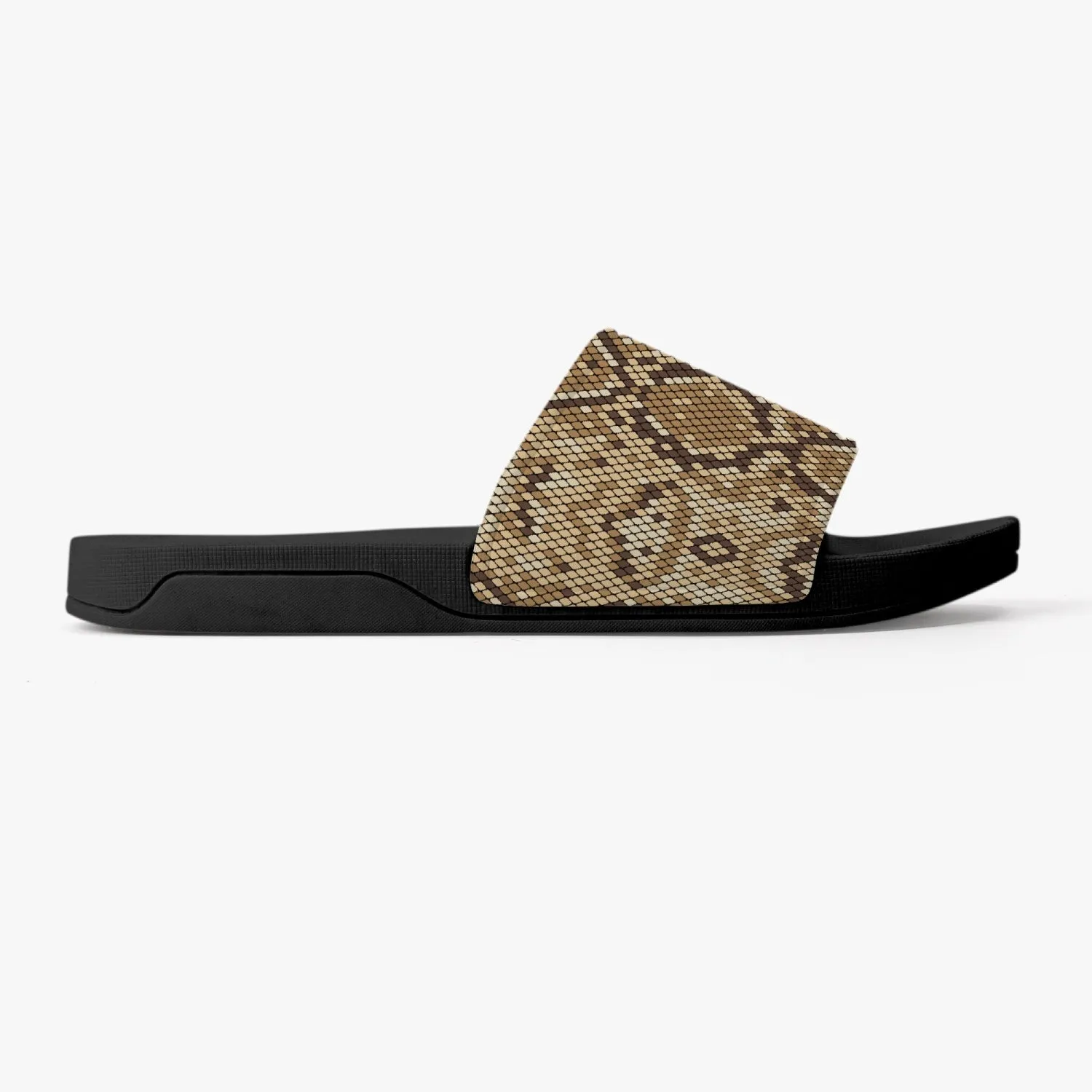 Snakeskin Print Slides Sandals, Animal Men Women Designer Shoe Flat Wedge Slippers Casual Slippers Flip Flops Slip On