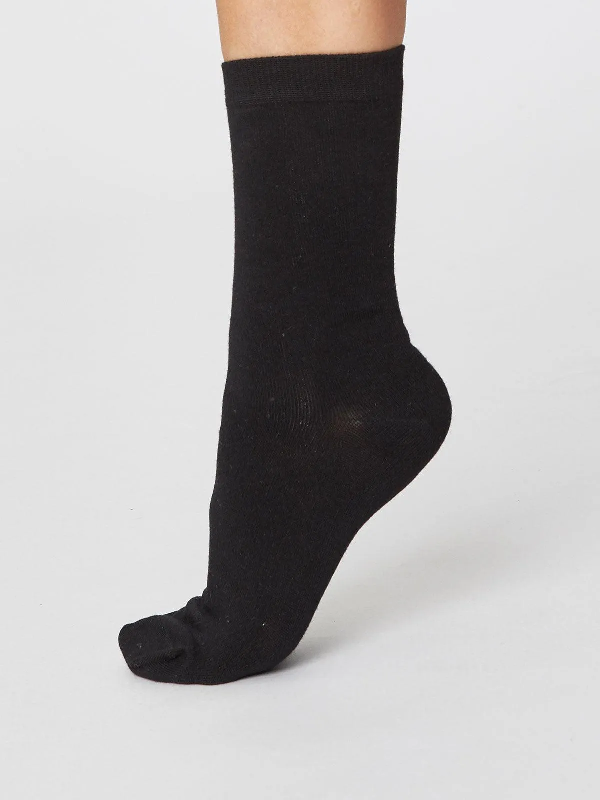 Solid Jackie Socks - Black