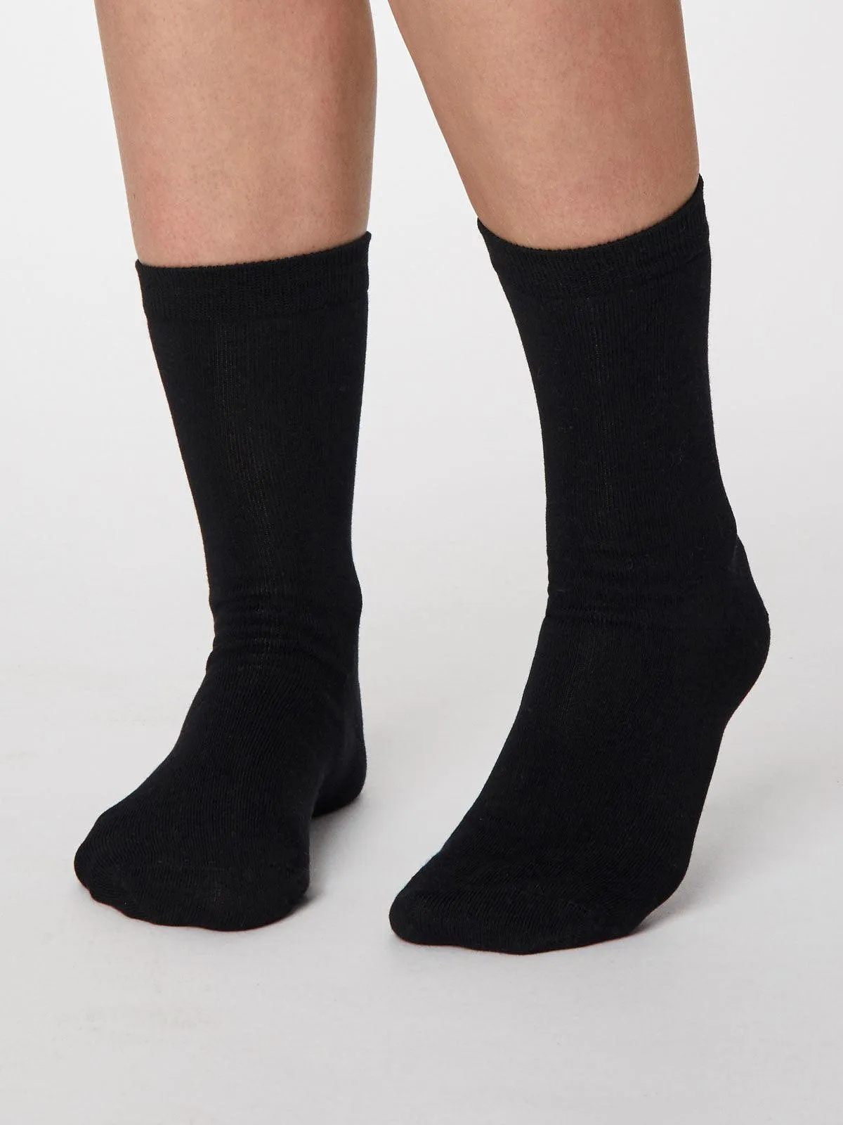 Solid Jackie Socks - Black