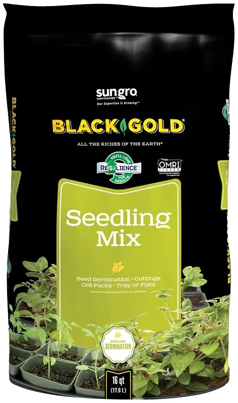 sun gro BLACK GOLD 1411002 16 QT P Seedling Mix, 16 qt Bag :BAG: QUANTITY: 1