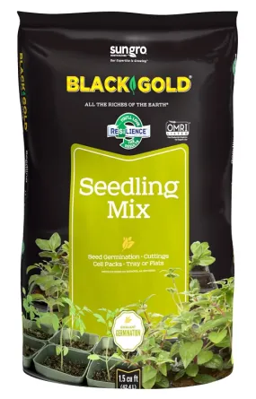 sun gro BLACK GOLD 1411002.CFL001.5P Seedling Mix, 1-1/2 cu-ft Bag :BAG: QUANTITY: 1