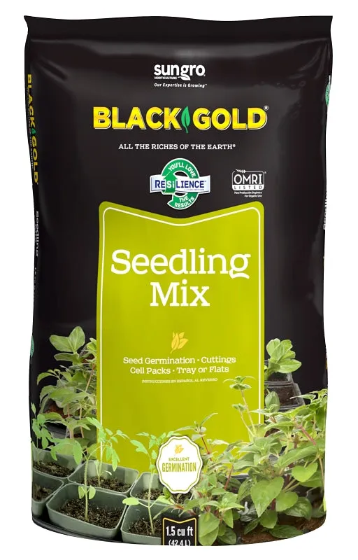 sun gro BLACK GOLD 1411002.CFL001.5P Seedling Mix, 1-1/2 cu-ft Bag :BAG: QUANTITY: 1