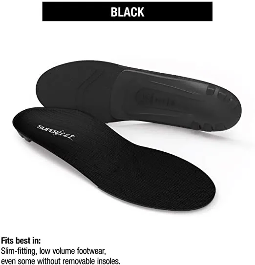 Superfeet Black Premium Insoles | Unisex