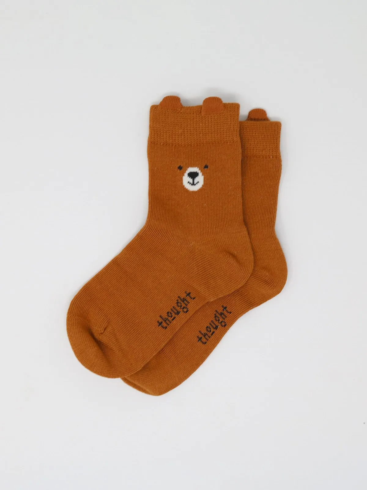 Tanner Kids' Bamboo Animal Socks In A Bag - Harvest Orange