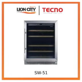 Tecno Uno SW 51 Wine Chiller Stainless Steel 154L, 45 Btls (750ml)