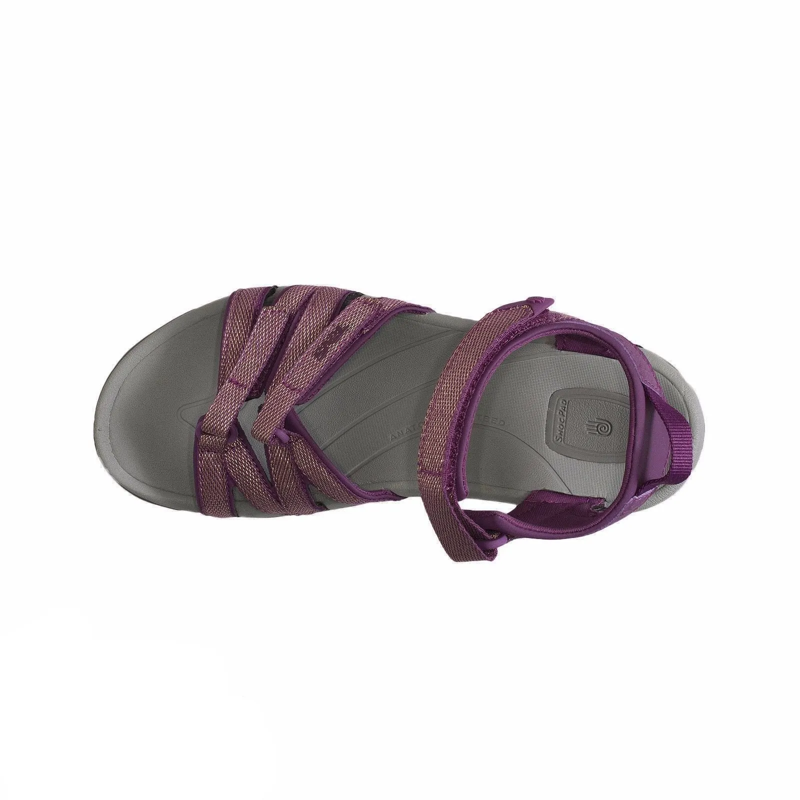 Teva Tirra Zaca Dark Purple Gold Sandals