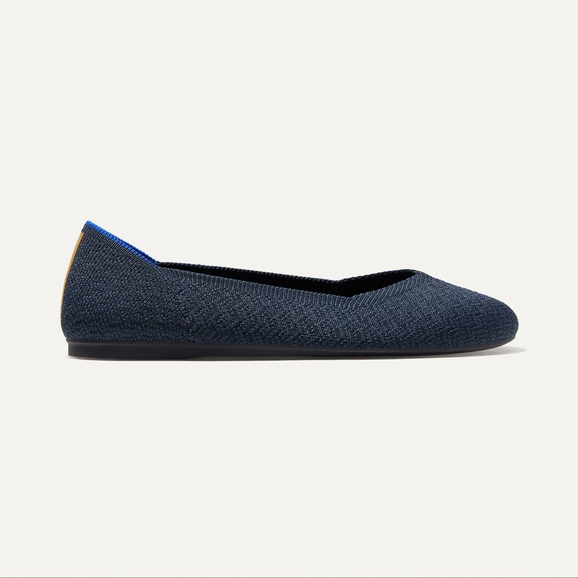 The Flat - Navy Herringbone