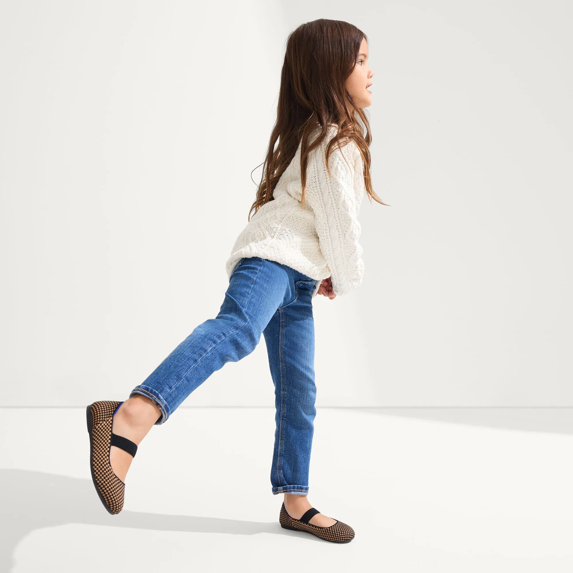 The Kids Mary Jane - Wren Micro Check