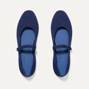 The Square Mary Jane - Deep Navy