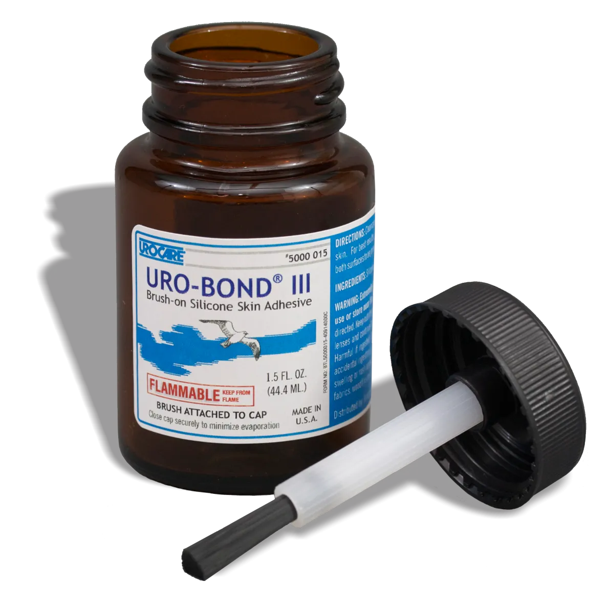 Urocare 5000015 Uro-Bond iii Brush-On Silicone Adhesive, Small 1.5 Fl.oz. Jar