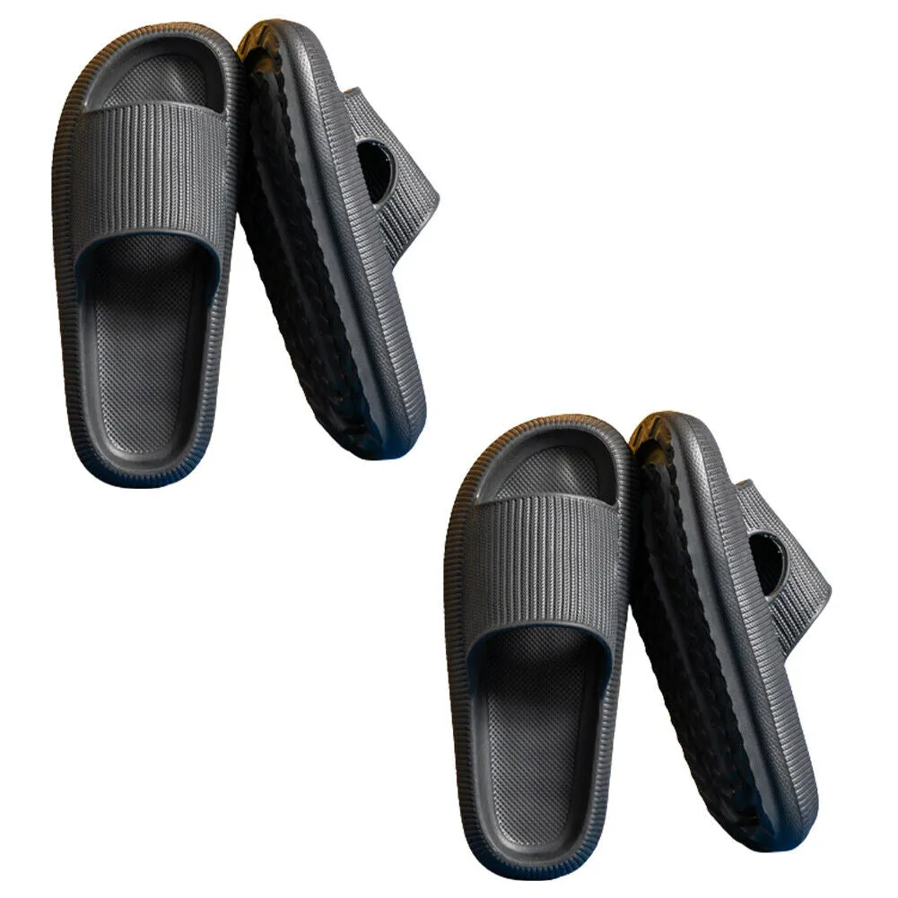 US Durable Cozy Pillow Slides Anti-Slip Sandals Ultra Soft Slipper Outdoor Shoe