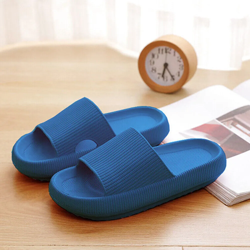 US Durable Cozy Pillow Slides Anti-Slip Sandals Ultra Soft Slipper Outdoor Shoe