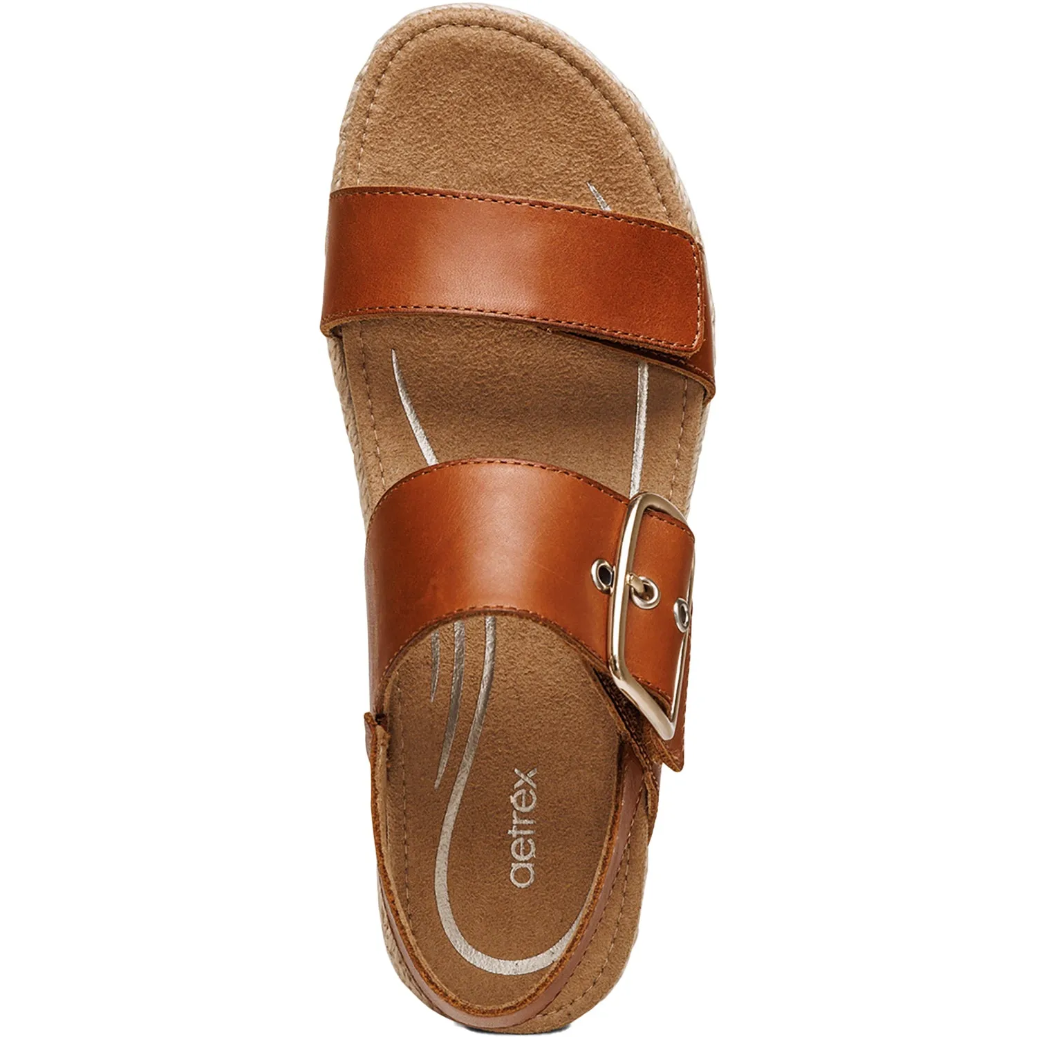 Women's Aetrex Vania Cognac Leather