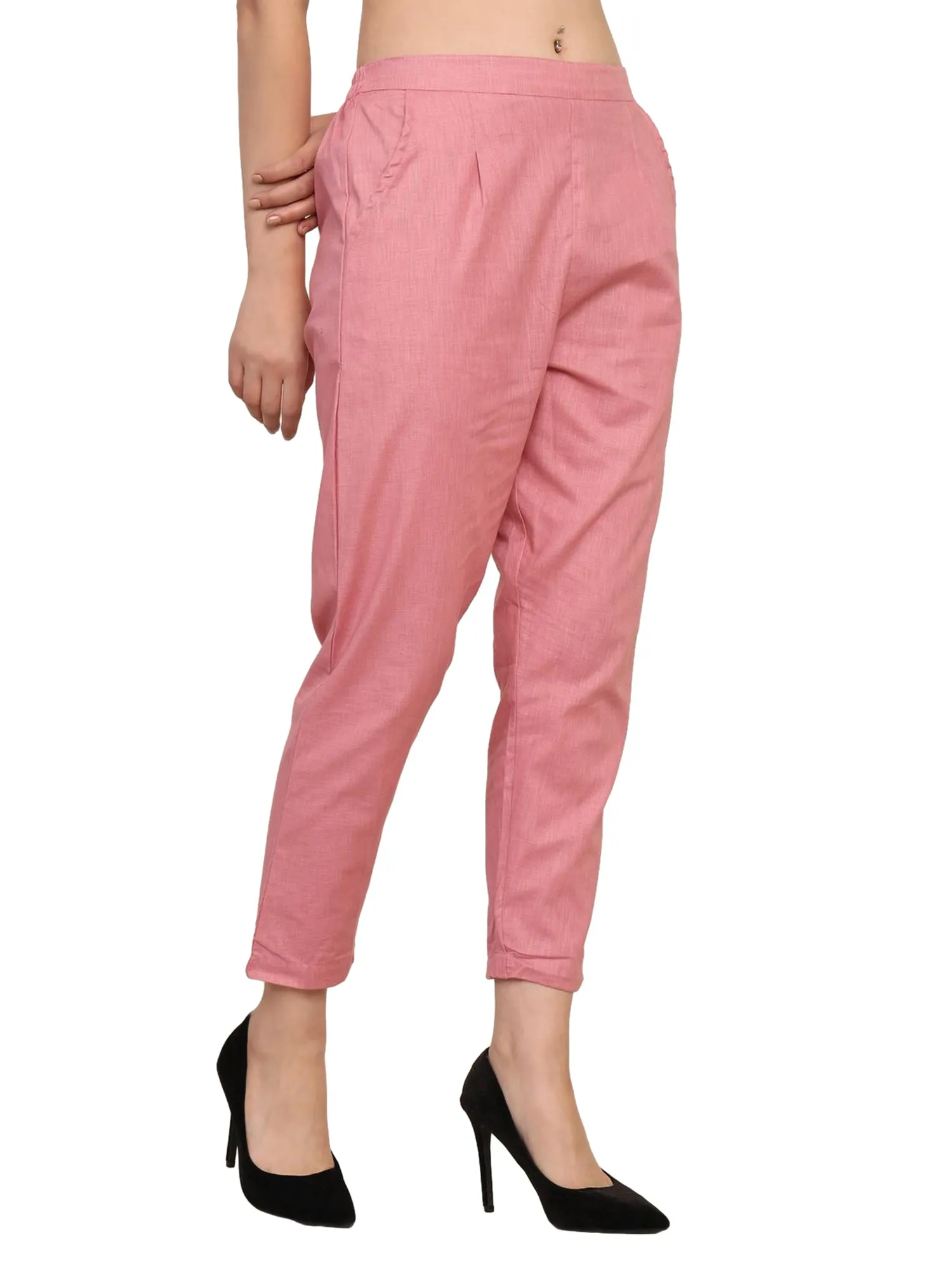 Women’s Linen Palazzo Pants – Effortless Style & Breathable Comfort | Pink