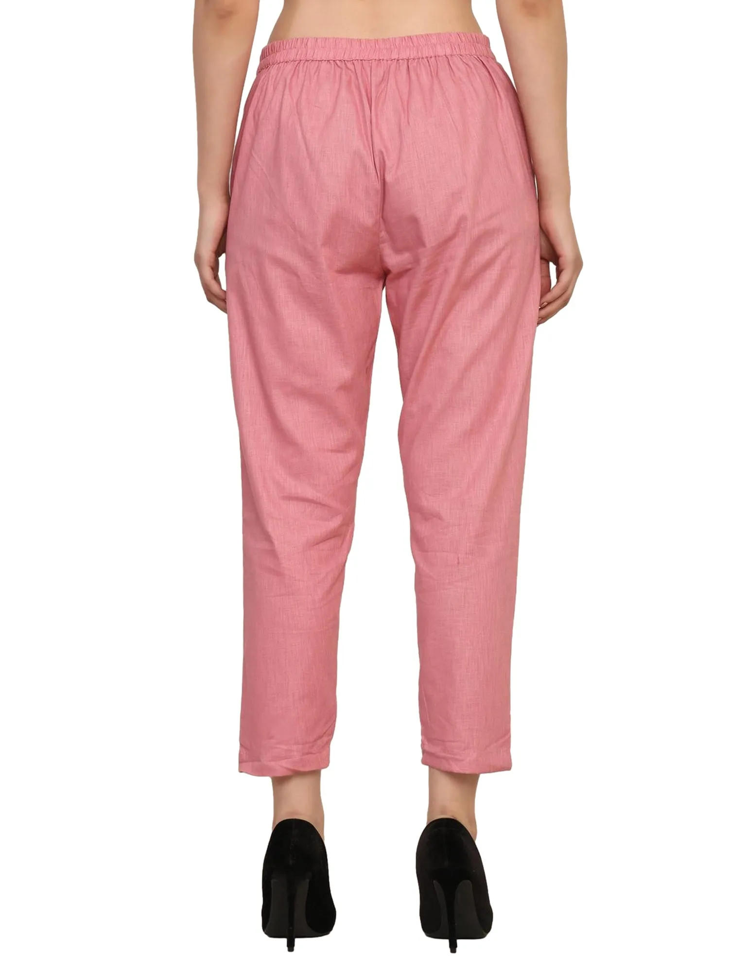 Women’s Linen Palazzo Pants – Effortless Style & Breathable Comfort | Pink