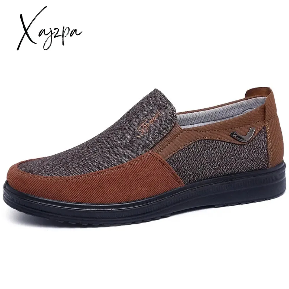 Xajzpa - Canvas Shoes Men Summer Classic Loafers Men Casual Shoes Breathable Walking Flat Men Shoes  Sneakers Plus Size