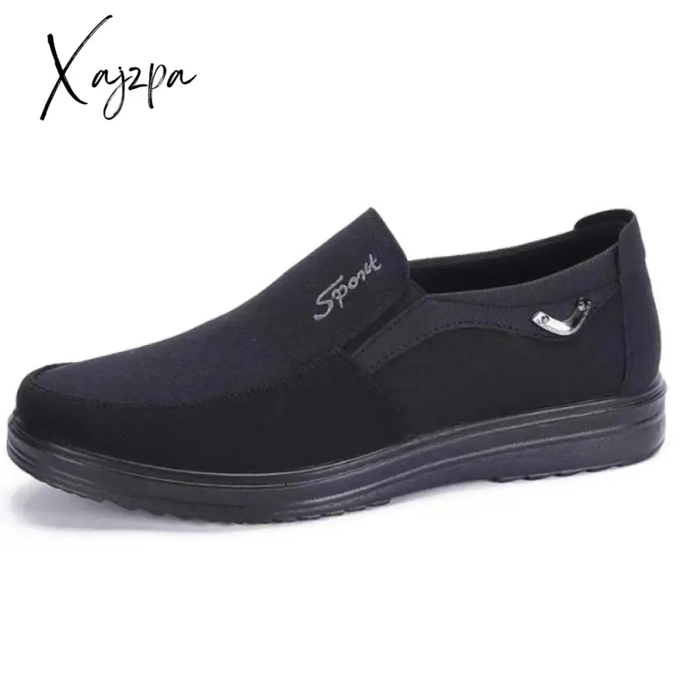 Xajzpa - Canvas Shoes Men Summer Classic Loafers Men Casual Shoes Breathable Walking Flat Men Shoes  Sneakers Plus Size