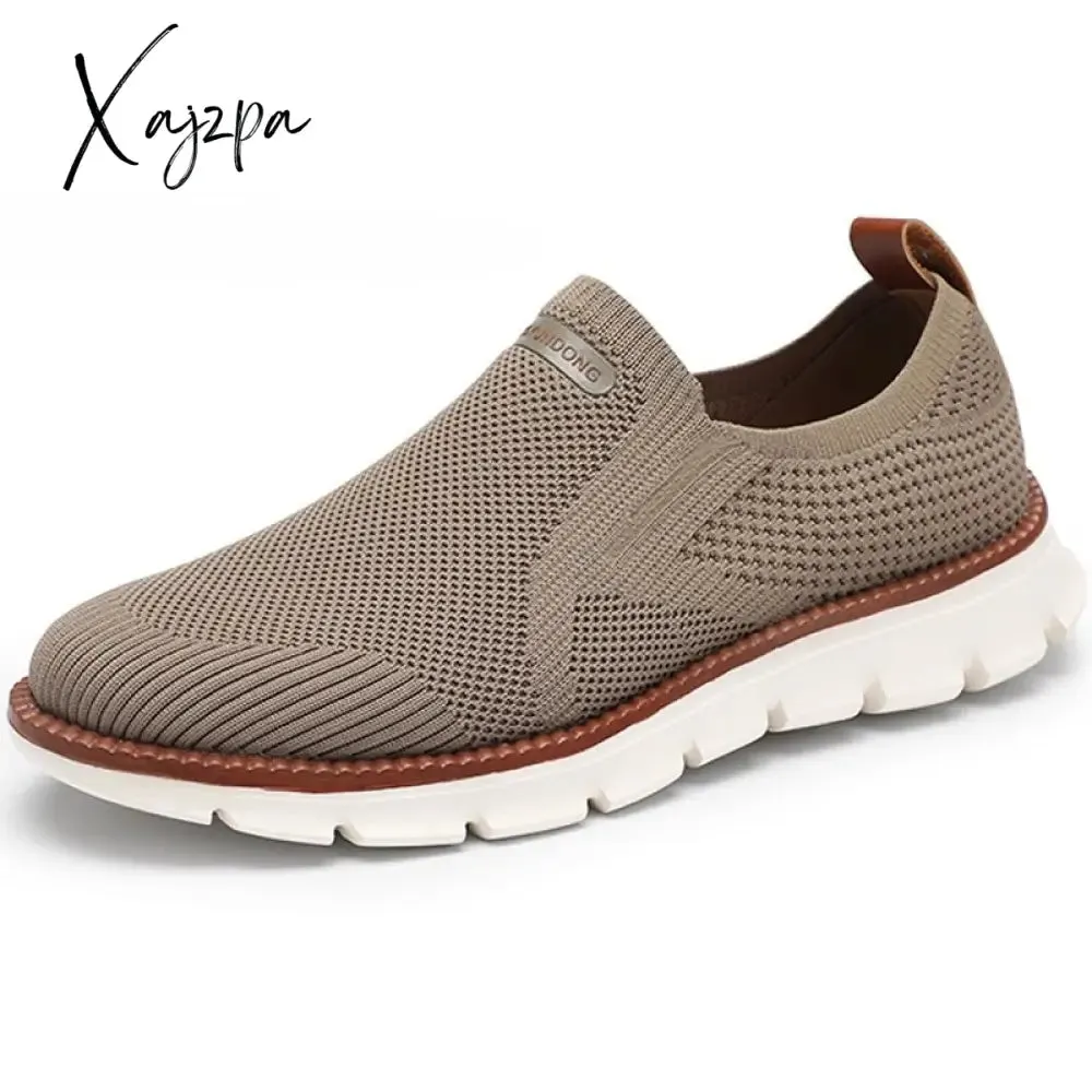 Xajzpa - Men Sneakers Shoes Men Loafers High Quality Summer Fashion Breathable Mesh Men Casual Shoes Mens Trainer Zapatillas Hombre