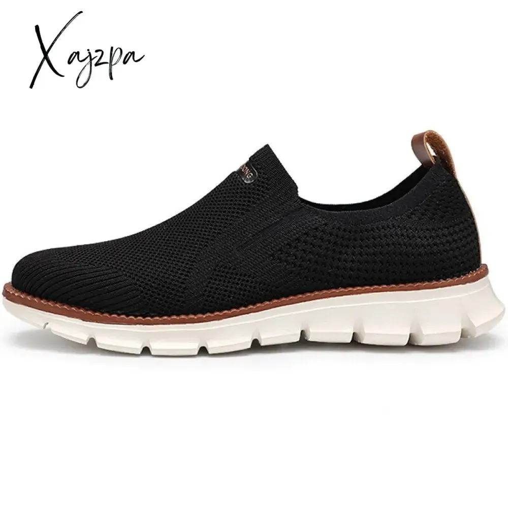 Xajzpa - Men Sneakers Shoes Men Loafers High Quality Summer Fashion Breathable Mesh Men Casual Shoes Mens Trainer Zapatillas Hombre