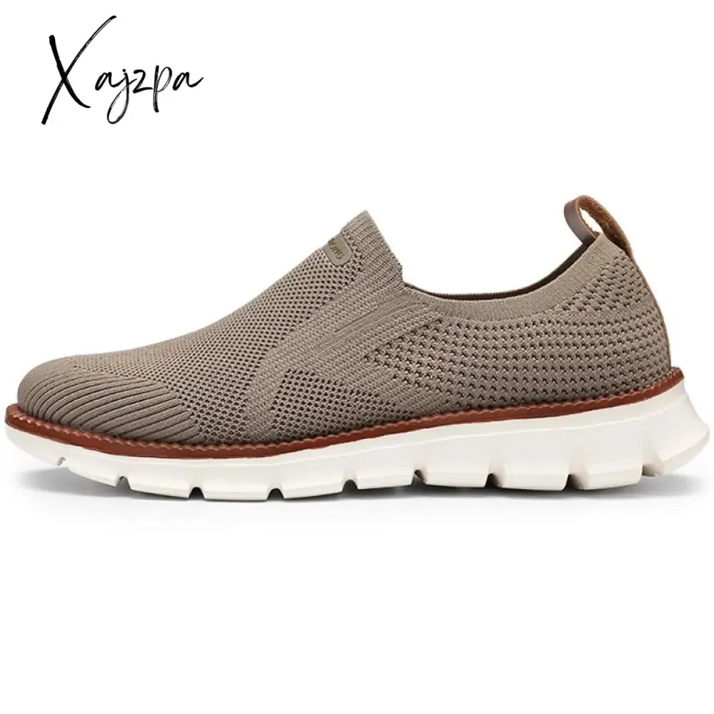 Xajzpa - Men Sneakers Shoes Men Loafers High Quality Summer Fashion Breathable Mesh Men Casual Shoes Mens Trainer Zapatillas Hombre