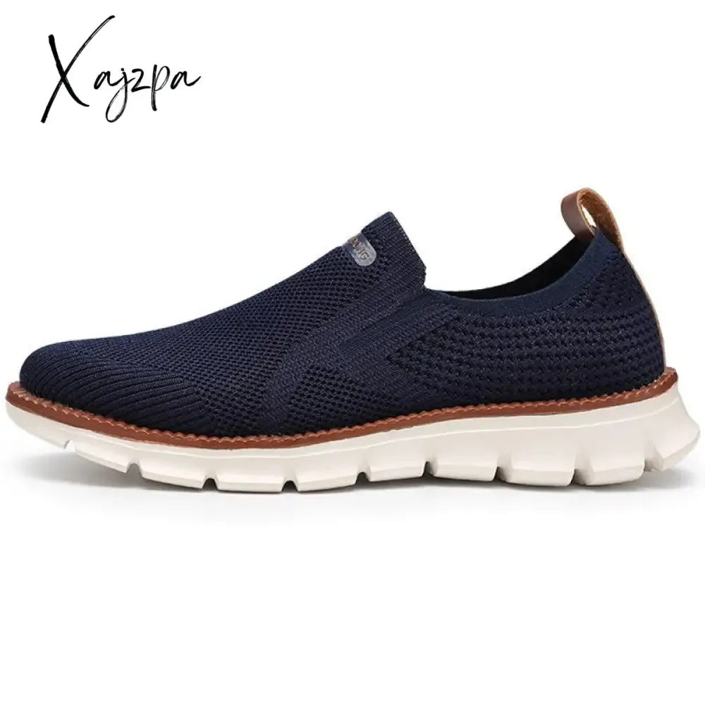 Xajzpa - Men Sneakers Shoes Men Loafers High Quality Summer Fashion Breathable Mesh Men Casual Shoes Mens Trainer Zapatillas Hombre