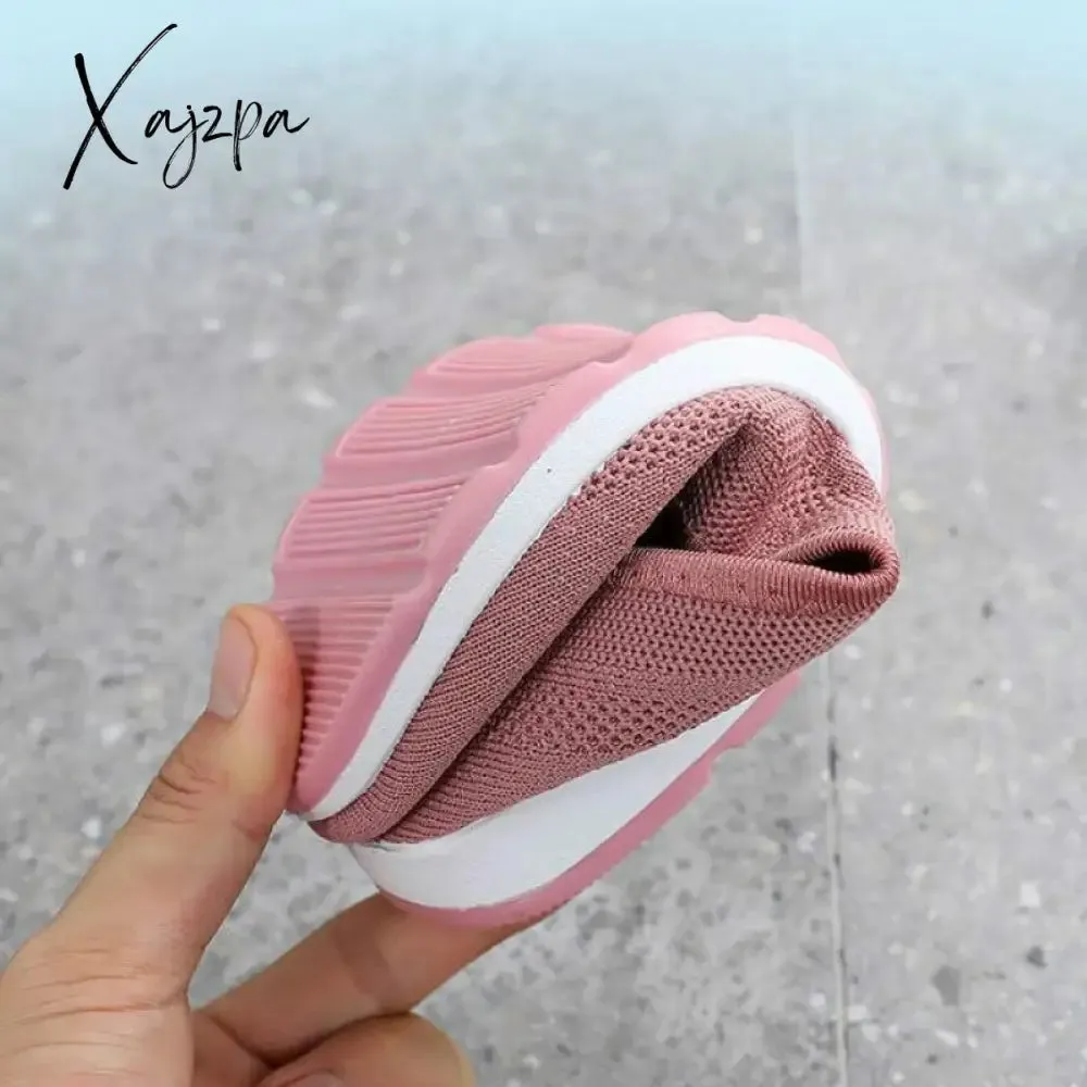 Xajzpa - Mothers shoes, fabric loafers for women, casual sneakers for spring and summer, flat heels, breathable flat shoes